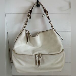 Dooney & Bourke Large White Sack Tote Bag
